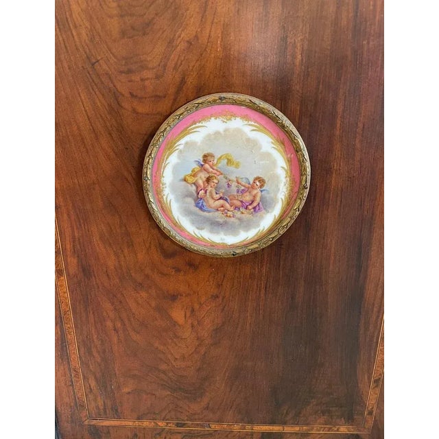 Antique Victorian Corner Cabinet with Inlaid Walnut For Sale - Image 10 of 11