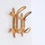 Gold Mid-Century French Riviera Coat Rack in Rattan, Wicker and Bamboo, Italy, 1960s For Sale - Image 8 of 11