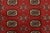 Bokhara Rug 5’2” X 7’9” Red Wool Tribal Hand-Knotted Oriental Carpet For Sale - Image 9 of 13