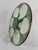 1930s French Longchamp Green and White Majolica Oyster Plate For Sale - Image 10 of 14