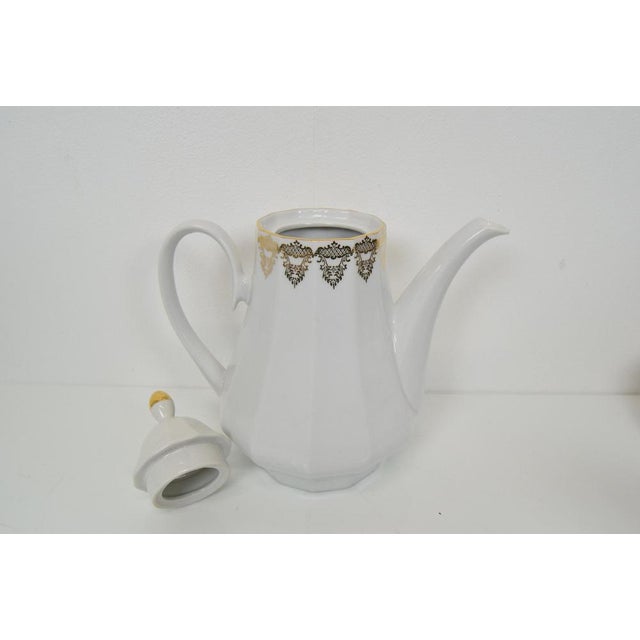 Gold Carlsbad Porcelain Tea or Coffee Service from Epiag, 1960s, Set of 9 For Sale - Image 8 of 18