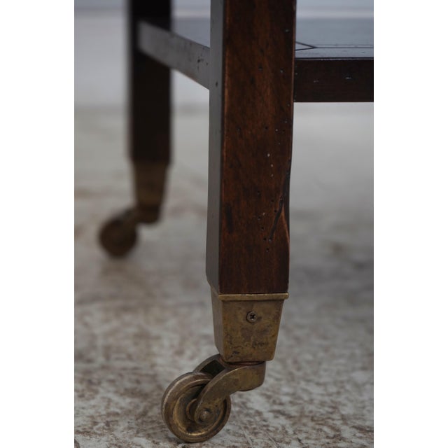Brown Baker Milling Road Italian Distressed Finish Tiered End Table For Sale - Image 8 of 13