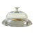 Mid Century Glass Cloche on Stainless Steel Tray by WMF Cromargan, Germany For Sale