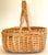 Shabby Chic Large Vintage Handwoven Rattan Easter Basket For Sale - Image 3 of 12