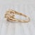 0.65ctw Diamond Flower Bypass Ring 14k Yellow Gold Size 5.5 For Sale - Image 4 of 8