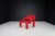 Postmodern Ekstrem Chair by Terje Ekstrom in original red fabric, Norway 1984 The Ekstrem Chair is a modern and ergonomic...