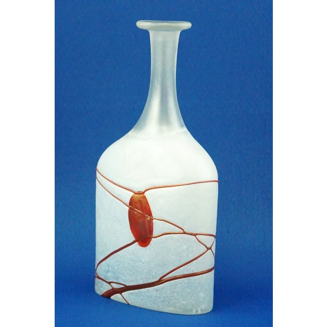 Glass 20th Century Scandinavian Glass Bottle Vase from Kosta Boda Bertil Vallien, Sweden, 1930s For Sale - Image 7 of 18