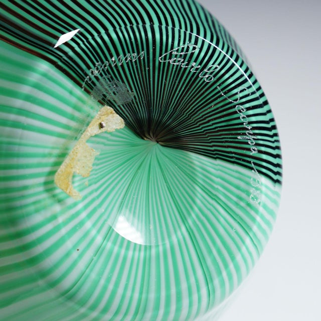 Large Tessuto Vase by Carlo Scarpa for Venini Murano For Sale - Image 9 of 10