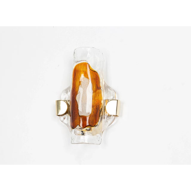 Large Murano Glass Wall Sconce by Barovier & Toso for Hille, Italy, 1970s For Sale - Image 3 of 7