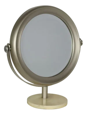 Table Mirror in Metal and Marble