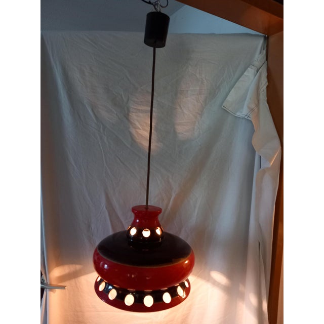 Ceramic Pendant Lamps, 1970s, Set of 2 For Sale - Image 10 of 11