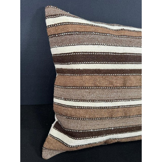 Turkish Hemp Pillow Cushion Natural Beige Brown Cushion Cover 20x20 #18144 Enhance your home decor with our Kilim Pillow...