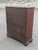Vintage Baker Furniture Flame Mahogany 5-Drawer Bowfront Chest of Drawers For Sale - Image 9 of 11