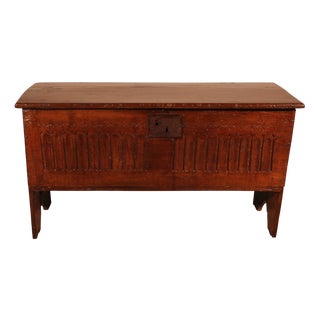 Oak Saber Chest, 1600s For Sale