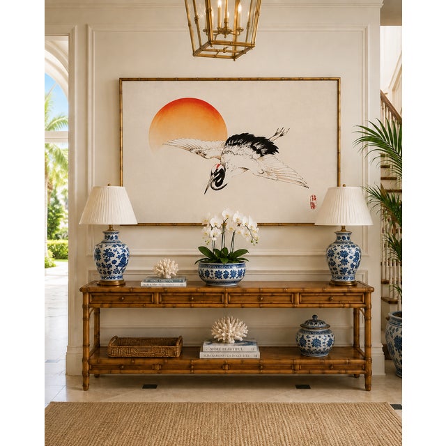 Not Yet Made - Made To Order Flying Crane by Kōno Bairei, Vintage Japanese Art Print Reproduction, 24" X 16" For Sale - Image 5 of 9