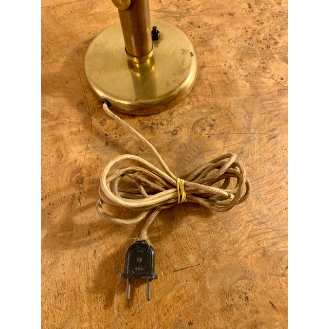 Very rare pair of lights from Bauhaus student Alfred Müller. Original. The umbrellas could be renewed. Otherwise great....