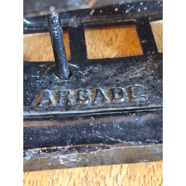 Share Antique Arcade Cast Iron Ford Model T Tudor Sedan Toy C. 1925 Original Paint For Sale - Image 16 of 17