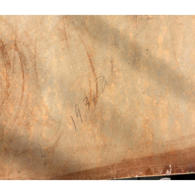 Striking Hollywood Regency Portrait of a Red Haired Lady by Kughler, 1932 For Sale - Image 4 of 4