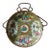 Antique Chinese Famille Rose Porcelain Bowl in Wrought Iron Wall Mount For Sale