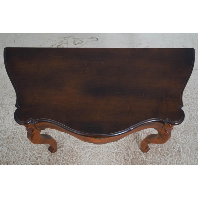 Baker Milling Road Continental Serpentine Console Table For Sale In Philadelphia - Image 6 of 18