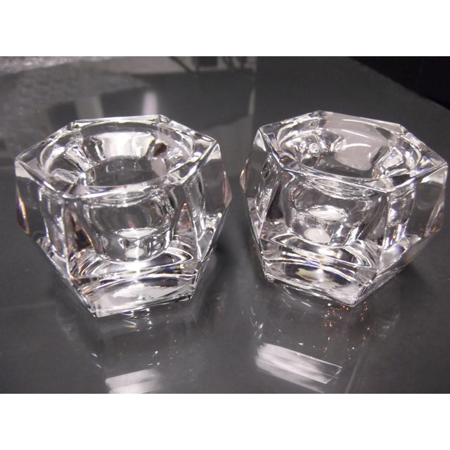 24 Lead Crystal Candle Holders a Pair Chairish
