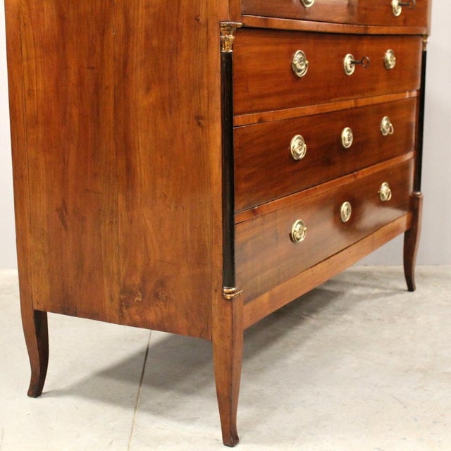 18th Century Italian Directory Chest of Drawers in Cherrywood For Sale - Image 10 of 11