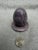 Vintage Purple Hand Carved Alabaster Egg and Stand Italy For Sale - Image 10 of 16