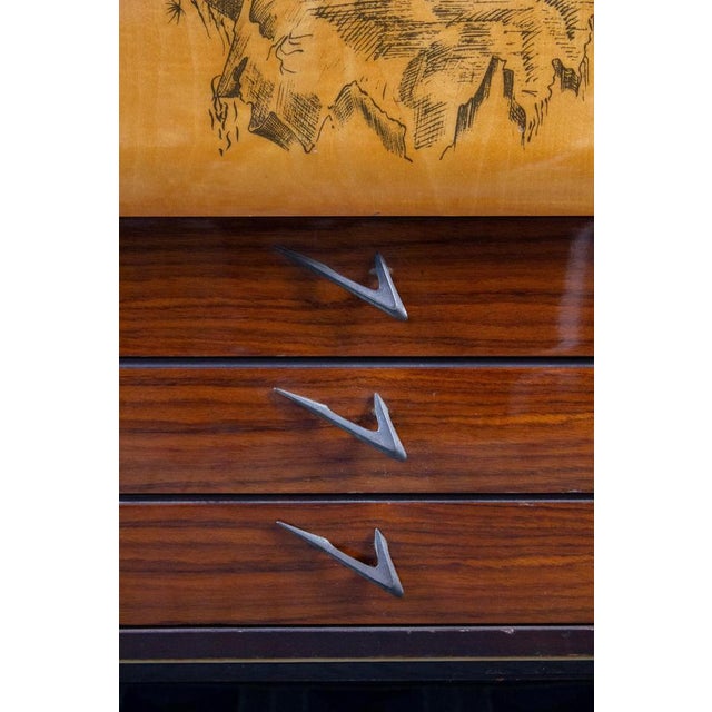 Mid-Century MultiFunctional Bar Cabinet, 1950s For Sale - Image 11 of 15