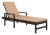 Rattan Sun Lounger in Brown & Beige For Sale - Image 9 of 9