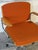 Duba Orange Upholstered Swivel Desk Office Chair Danish Mid-Century Modern 1970s For Sale - Image 4 of 11