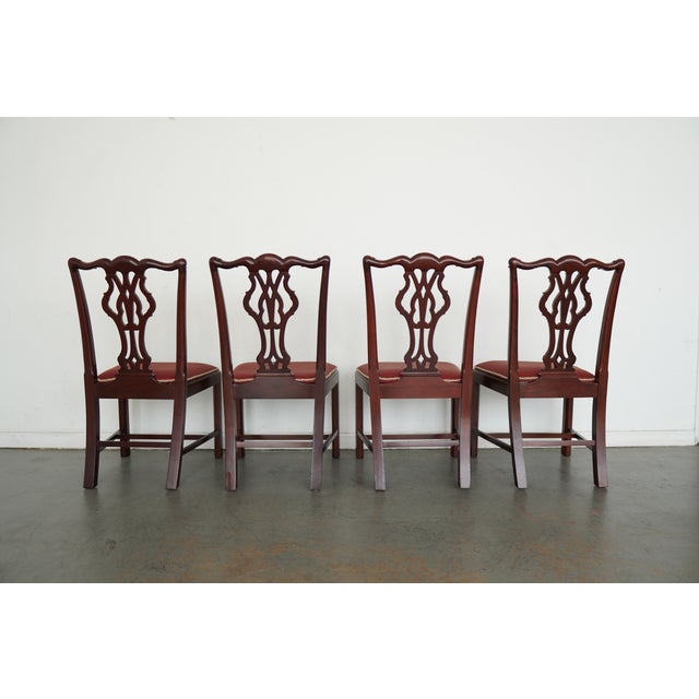 Vintage Chippendale-Style Dining Chairs (Set of 8) For Sale In Austin - Image 6 of 16