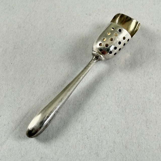 Late 19th Century Estate Sterling Silver Sugar and Spice Toast Dusting Spoon For Sale - Image 5 of 10