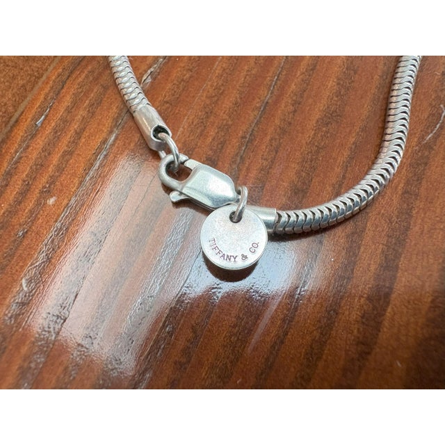 Traditional 1990s Tiffany Sterling Silver Tassel Necklace For Sale - Image 3 of 3