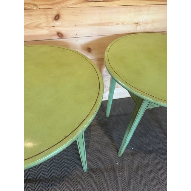 Green English Green Painted Tables For Sale - Image 8 of 10