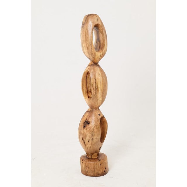 Wood Still Stand Abstract Wood Sculpture by Logniture For Sale - Image 7 of 11