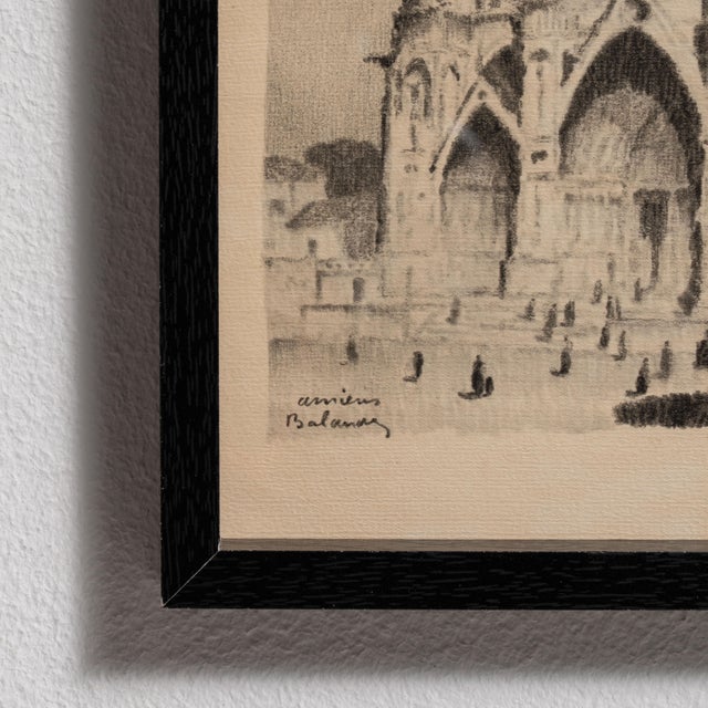 Early 20th Century France Charcoal Paper Drawing For Sale - Image 11 of 15