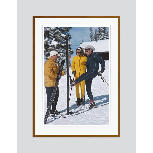 Modern Vail Skiers 1964 by Slim Aarons Framed C-Print For Sale - Image 3 of 3