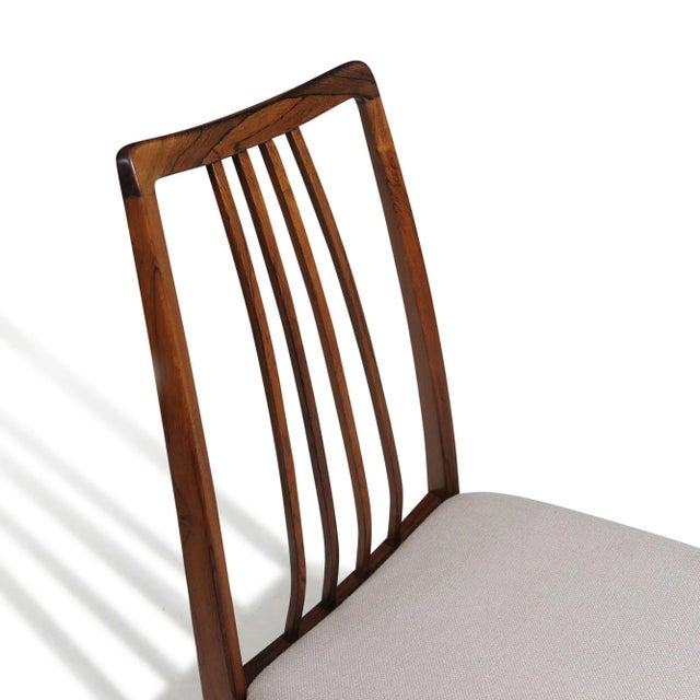 Mid-Century Modern Mid 20th Century Danish Rosewood Dining Chairs- Set of 6 For Sale - Image 3 of 10