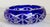 Royal Blue Vintage Cobalt Blue Cut-to-Clear Crystal Ashtray – Geometric Starburst Design – 8" For Sale - Image 8 of 16