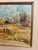 1970s Traditional Style Vintage Framed Signed Scenic Abstract Mid Century Modern Style Painting For Sale - Image 5 of 10