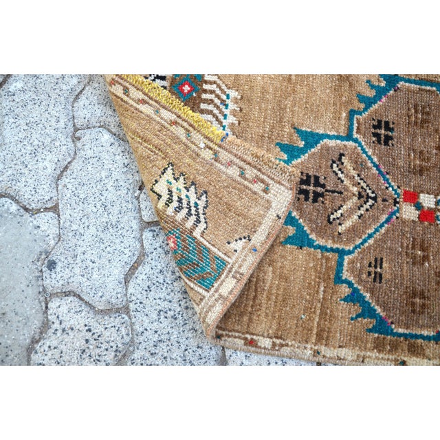 1960s Vintage Mid Century Turkish Rug For Sale - Image 5 of 6