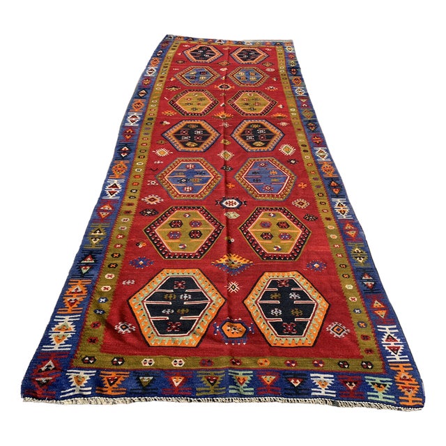 Turkish Sarkisla Kilim Rug, 1940s For Sale