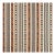 Morris & Co. Bloomsbury Stripe Fabric in Russet/Indigo For Sale