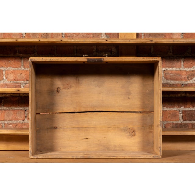19th Century English Pine Farmhouse Dresser With Open Plate Rack For Sale - Image 9 of 16