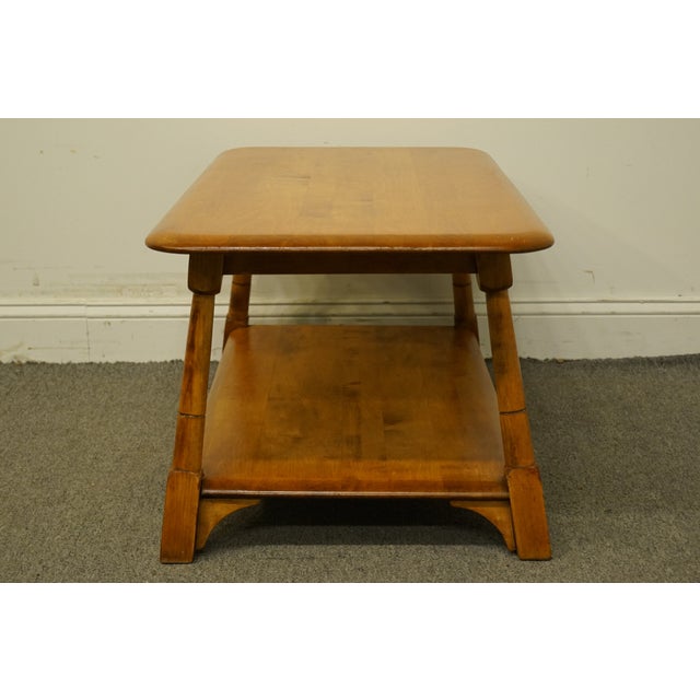 Mid Century Modern Solid Hard Rock Maple 38" Accent Coffee Table Chairish