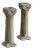 Neoclassical-Style Cast Plaster Candlestick Holders -- a Pair For Sale