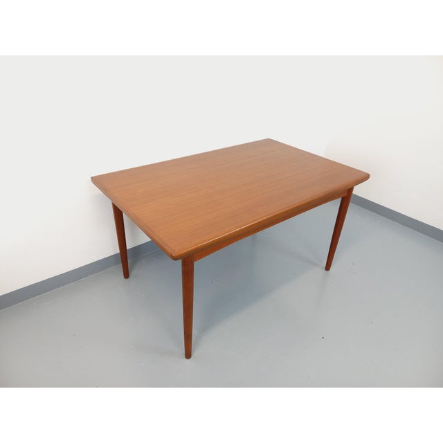 Vintage Scandinavian Rectangular Teak Dining Table with Extensions from Dyrlund, 1960s For Sale - Image 16 of 18