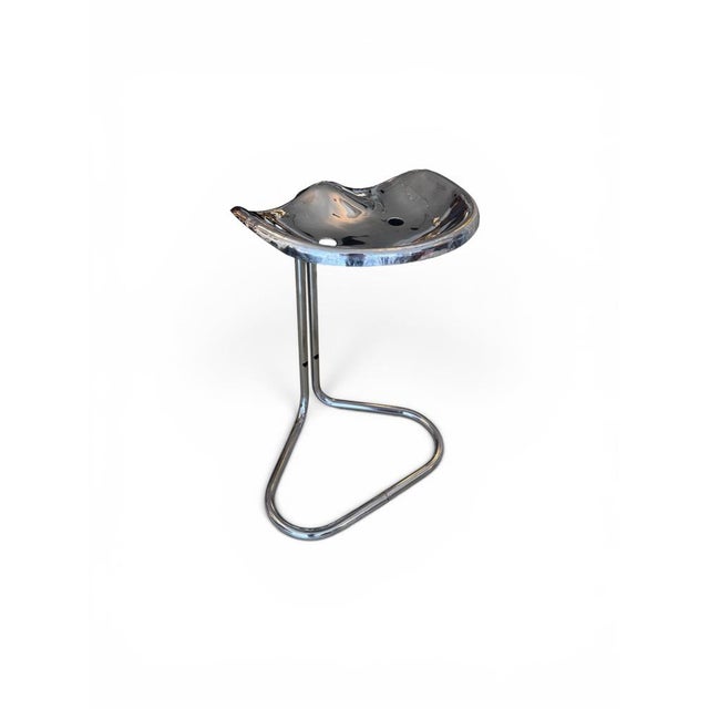 Mid-Century Modern Stainless Tractor Stool by Rodney Kinsman for O.M.K, 1970s For Sale - Image 3 of 6