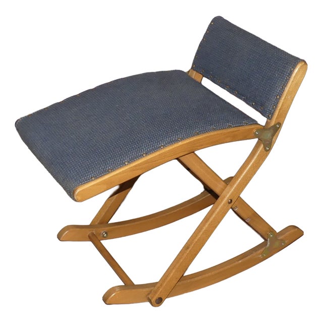 Foldable Rocking Ottoman from Mayer For Sale