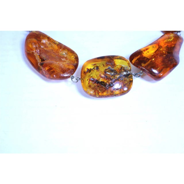 Baroque Early 18th Century Large Graduated Glowing Ancient Baltic Amber Necklace For Sale - Image 3 of 4